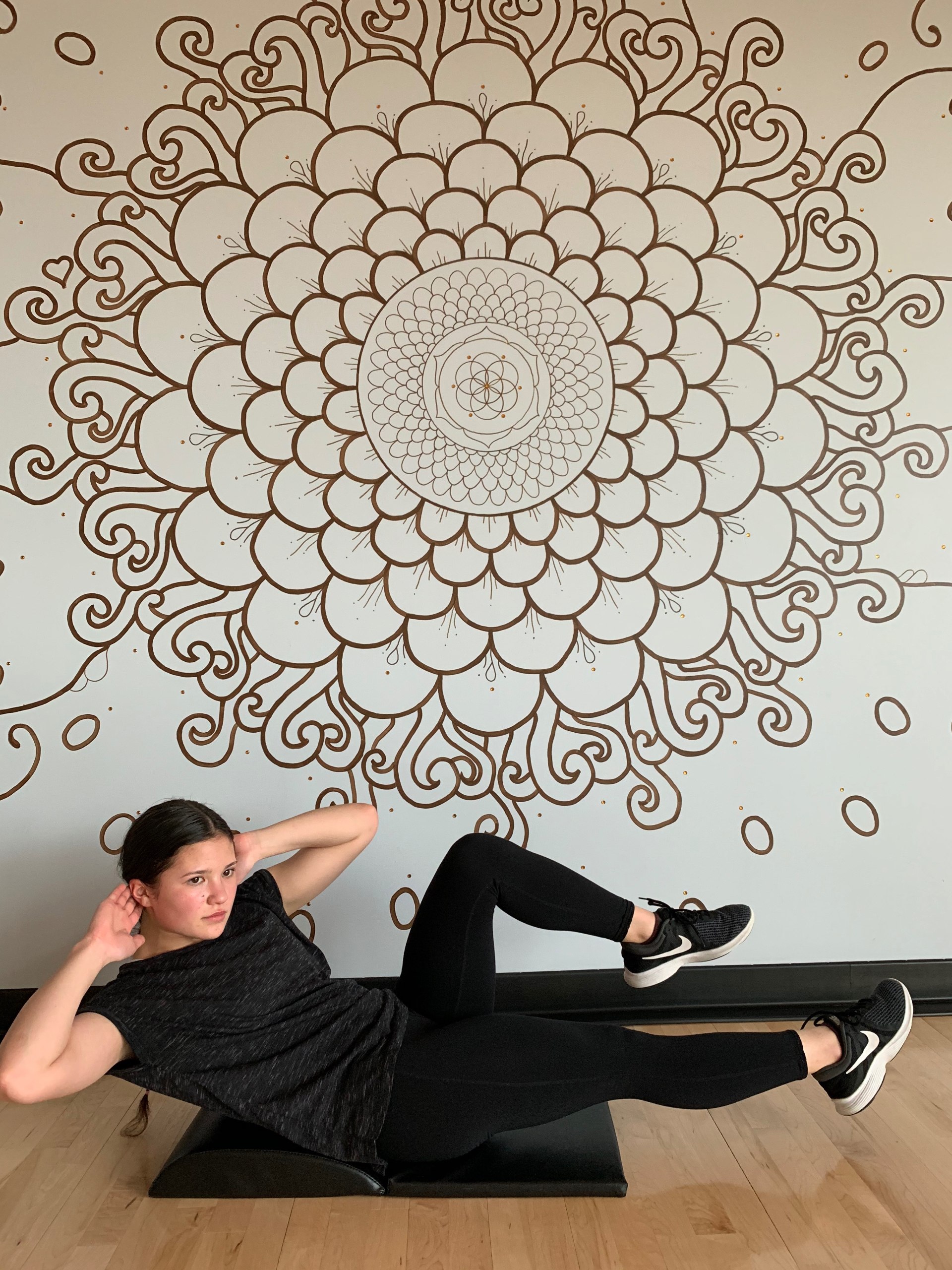 High-density foam on Athlos Fitness ab mat