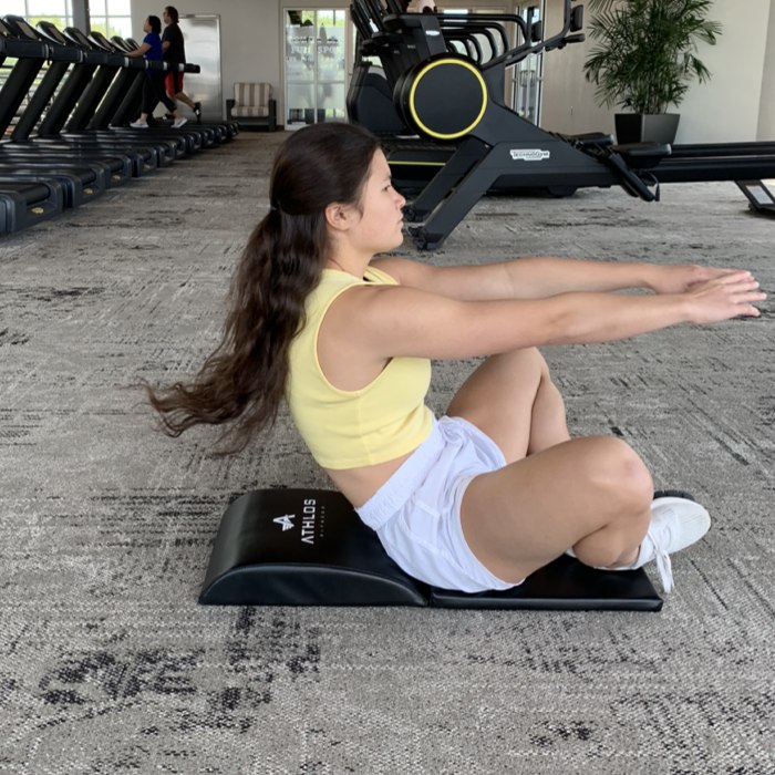 Athlos Fitness Ab Mat with tailbone protector pad